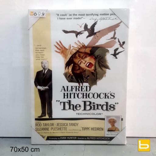 Cuadro en lienzo película Los pájaros Alfred Hitchcock Cine [3]