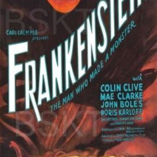 Cuadro en lienzo alargado Frankenstein Cine [0]