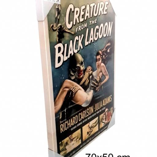 Cuadro en lienzo película clásica Black lagoon cine [2]