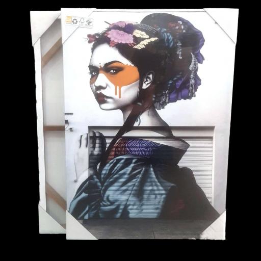 Cuadro en lienzo graffiti Fin Dac geisha Australia [3]