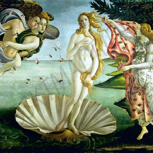 Cuadro en Lienzo tamaño grande XXL El nacimiento de Venus Botticelli