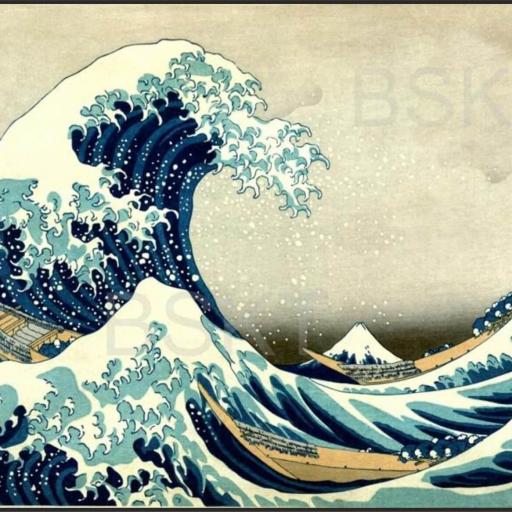 cuadro ola de Kanagawa, Hokusai [0]