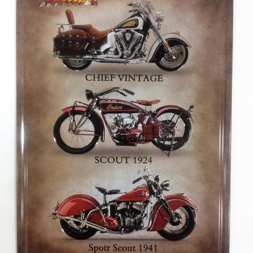 Placa de metal para decoración Indian Motorcycle [0]