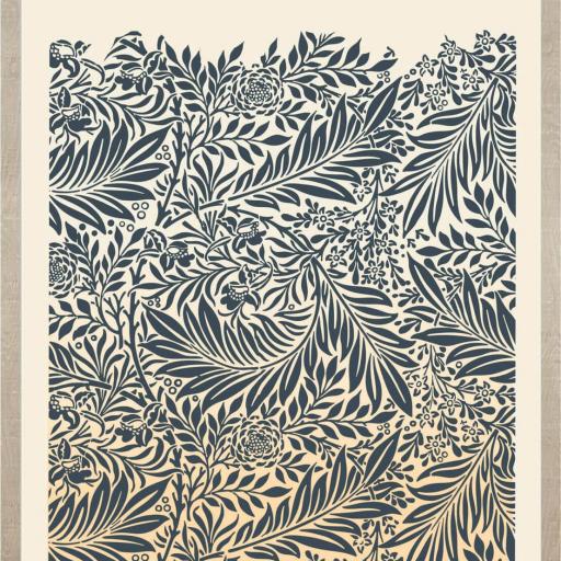 Cuadro con lámina de William Morris / Willow Bough, Movimiento Arts & Crafts, Marco color Roble. [0]