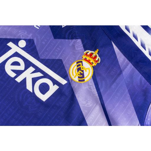 Camiseta Real Madrid Visitante 1996/97 - Morada/Azul | Retro - Vintage | La Liga | PERSONALIZABLE [3]