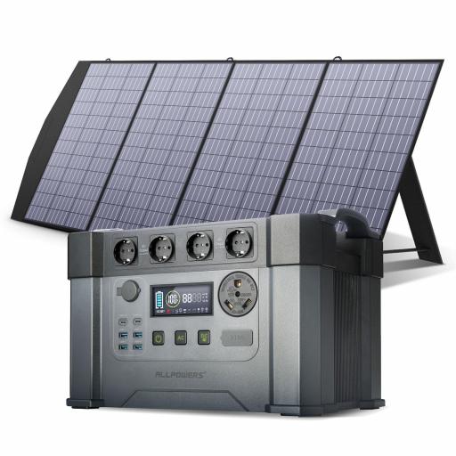 S2000 MONSTER PRO ESTACIÓN DE ENERGIA PORTATIL ALLPOWERS 2400W CON PANEL SOLAR 120/200/400W [1]