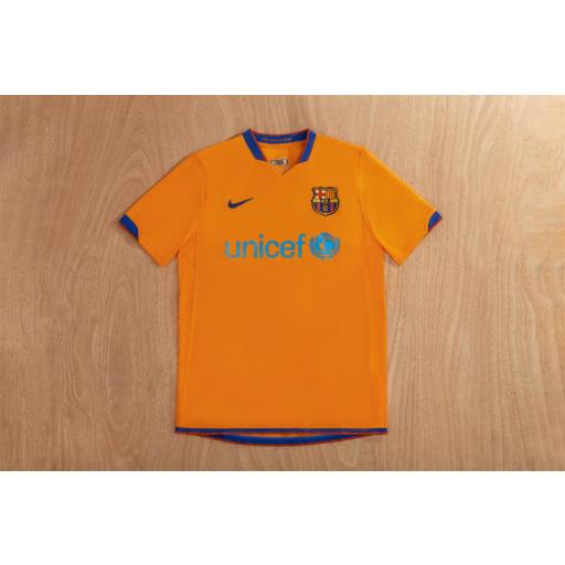 Camiseta Barcelona Visitante 2006/07 - Naranja | Retro - Vintage | La Liga | PERSONALIZABLE [2]