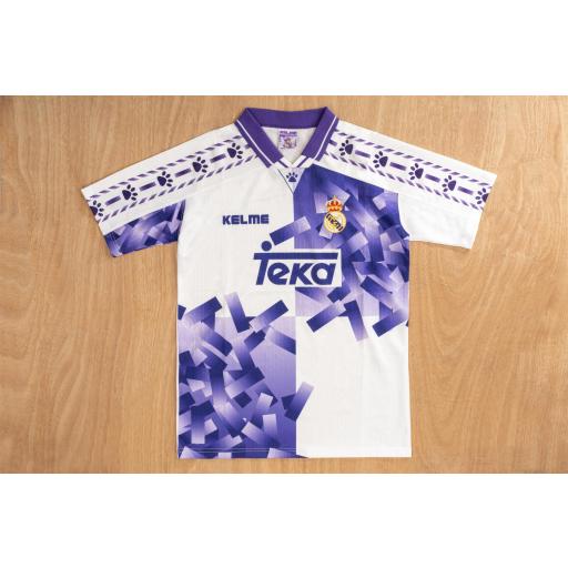 Camiseta Real Madrid 2ª Equipación 1996/97 - Blanca/Morada | Retro - Vintage | La Liga | PERSONALIZABLE [2]