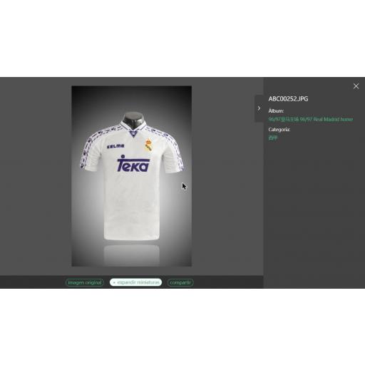 Camiseta Real Madrid Local 1996/97 - Retro Kelme/Teka