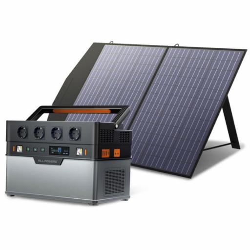 ESTACIÓN DE ENERGIA PORTATIL ALLPOWERS 1500W - 1092Wh con Panel solar 100/200/400W [2]