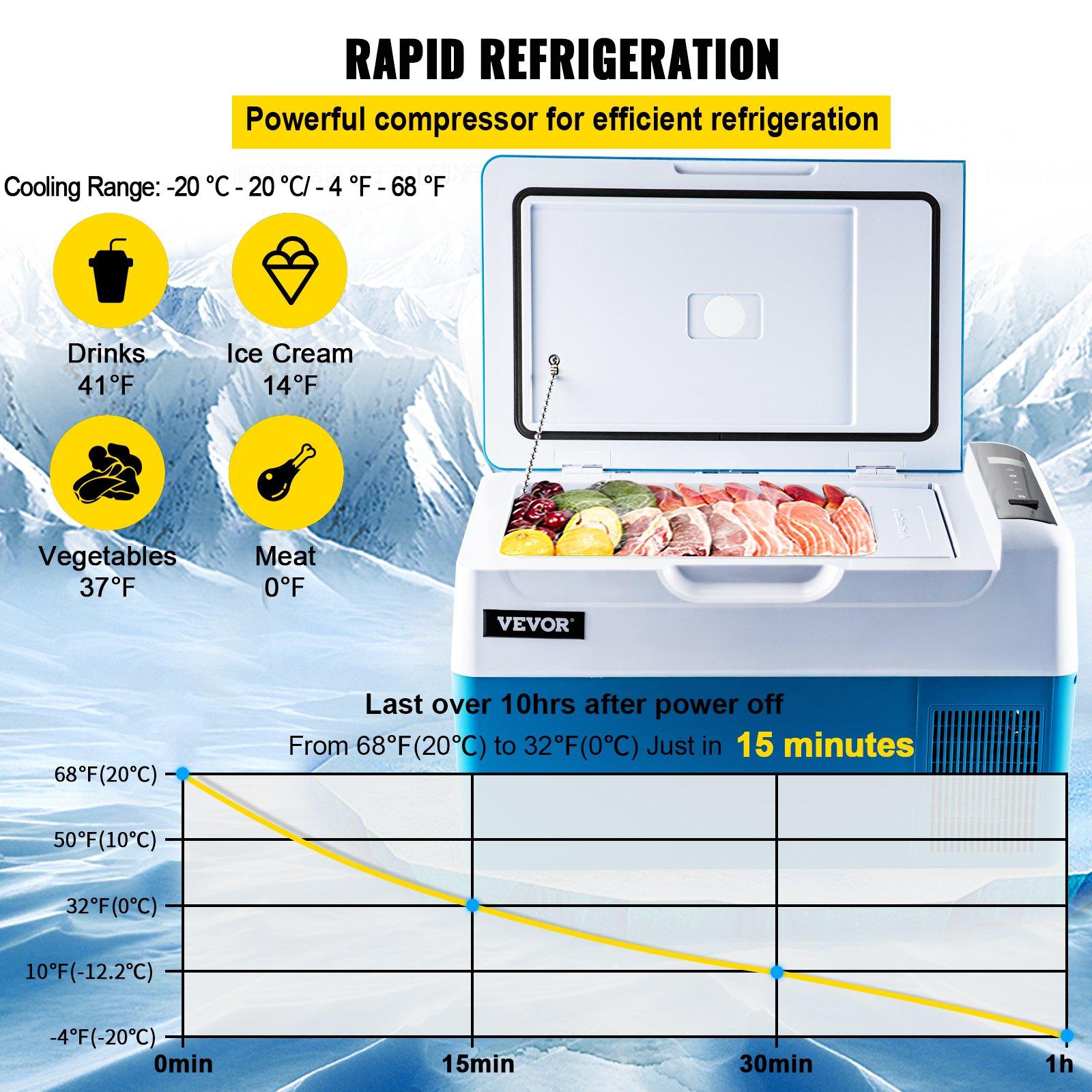 VEVOR VEVOR Refrigerador para Coche 55 L Mini Caja del Congelador