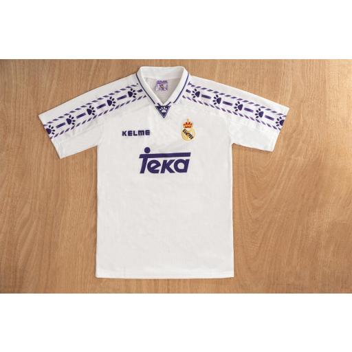 Camiseta Real Madrid Local 1996/97 - Blanca | Retro - Vintage | La Liga | PERSONALIZABLE [2]
