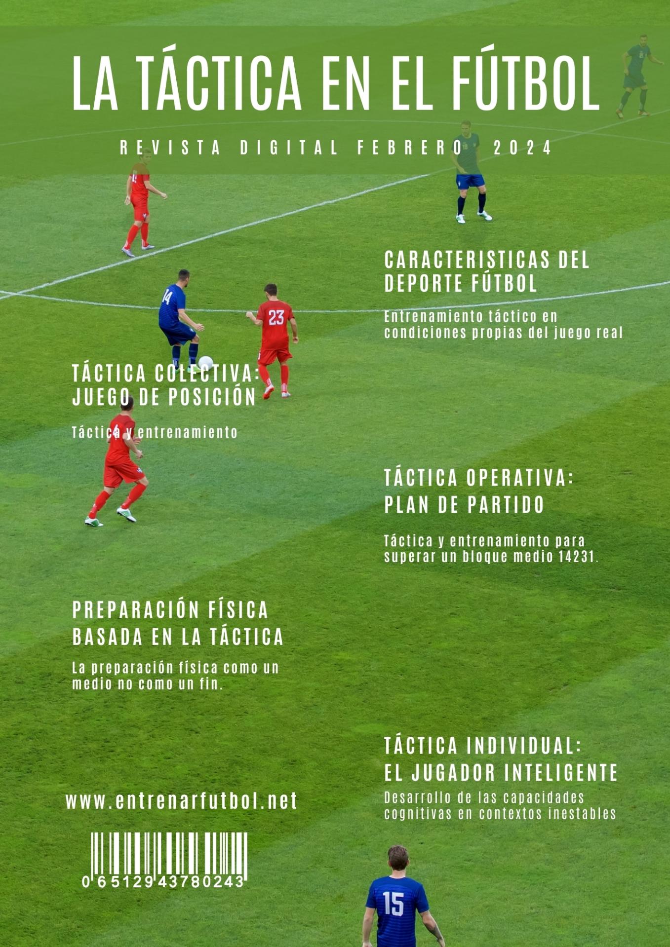 Suscripción anual revista la táctica en el fútbol.