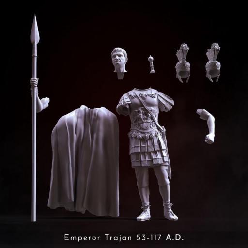 Roman Emperor Trajan 98 to 117 AD. Conquering the World! modelo customizable
