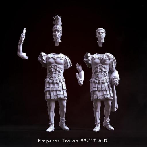 Roman Emperor Trajan 98 to 117 AD. From Soldier to Emperor! modelo customizable