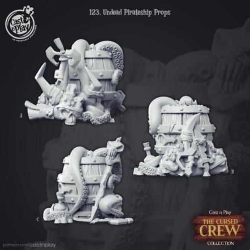 Undead Pirateship Props/barriles