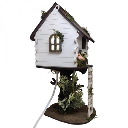 Lampara con forma de casa del árbol, decoración interior led, Mundo mágico, casa de hadas [4]