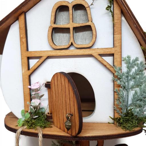 Lampara con forma de casa del árbol, decoración interior led, Mundo mágico, casa de hadas [3]