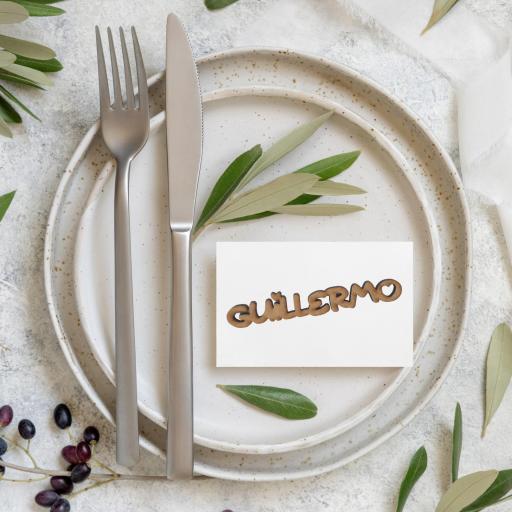 Marcasitios nombre personalizado, perfectos para bodas, comuniones y eventos. Producto artesanal. [1]