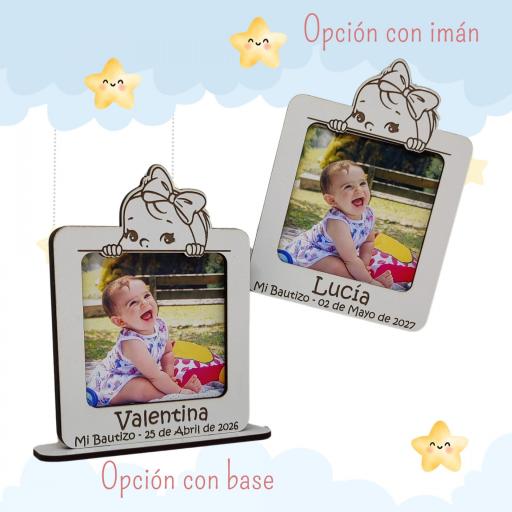 Marco de Fotos Personalizado para Bautizo o Primer Cumpleaños. Detalle Original para Invitados [5]