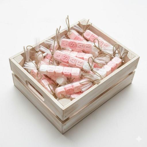 Jabón Personalizado con nombre para Bautizo, Comunión y Cumpleaños. Detalles Originales para Invitados [6]