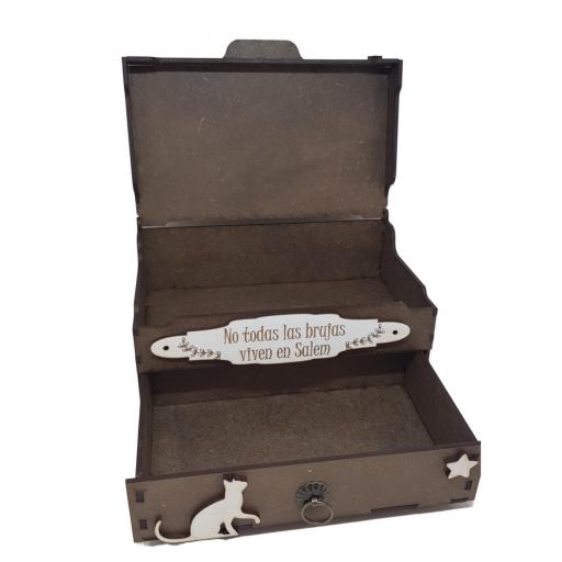Joyero de Madera Personalizado, perfecto para amantes de las brujas [2]