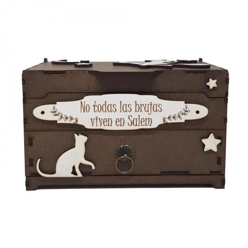 Joyero de Madera Personalizado, perfecto para amantes de las brujas [3]