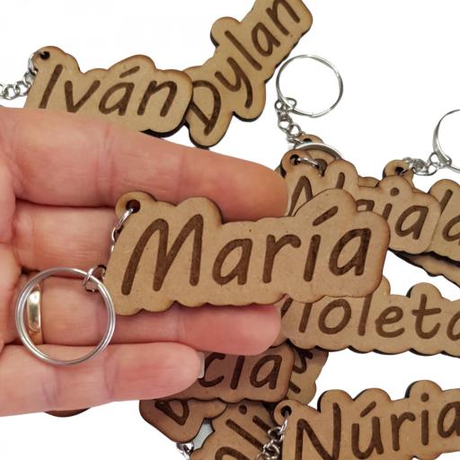 Llavero Personalizado con Nombre. Detalle Original para Comunión, Cumpleaños, Bautizo, Bodas y Eventos Infantiles