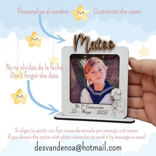 Marco de Fotos para Primera Comunión Personalizado. Un Recuerdo Original y Especial para un Día Inolvidable [1]