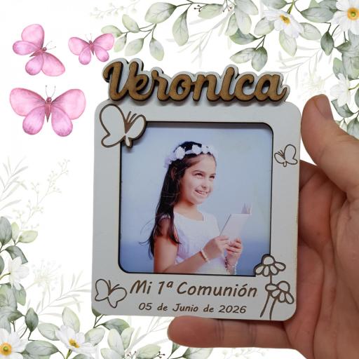​Marco de Fotos Comunión mariposas: Un Detalle Único y Original que podrás personalizar a tu gusto [3]