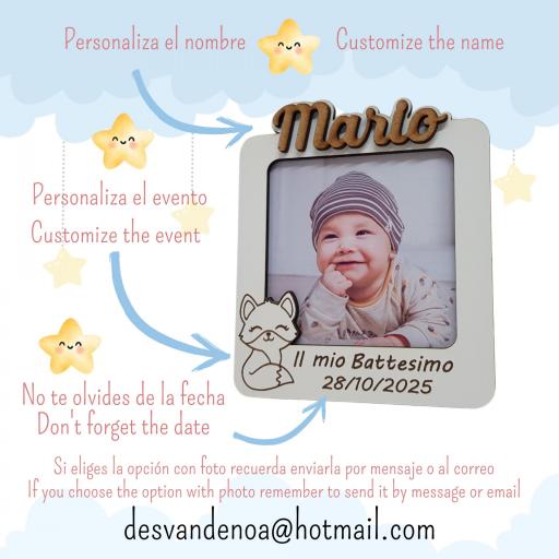 ​Marco de Fotos Bautizo: Un Detalle Único y Original que podrás personalizar a tu gusto [3]