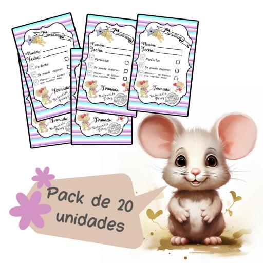 Pack certificado Ratoncito Pérez para rellenar lote 20 cartas [0]