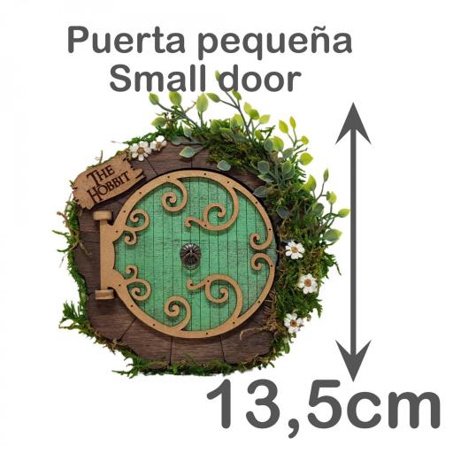Puerta Hobbit, puerta hobbit que se abre, fantasía, de madera. Regalo para fans del señor de los anillos. [6]