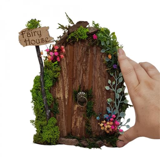 Puerta de Hadas Mágica Personalizada – Artesanía con Luz LED y Materiales Naturales [3]