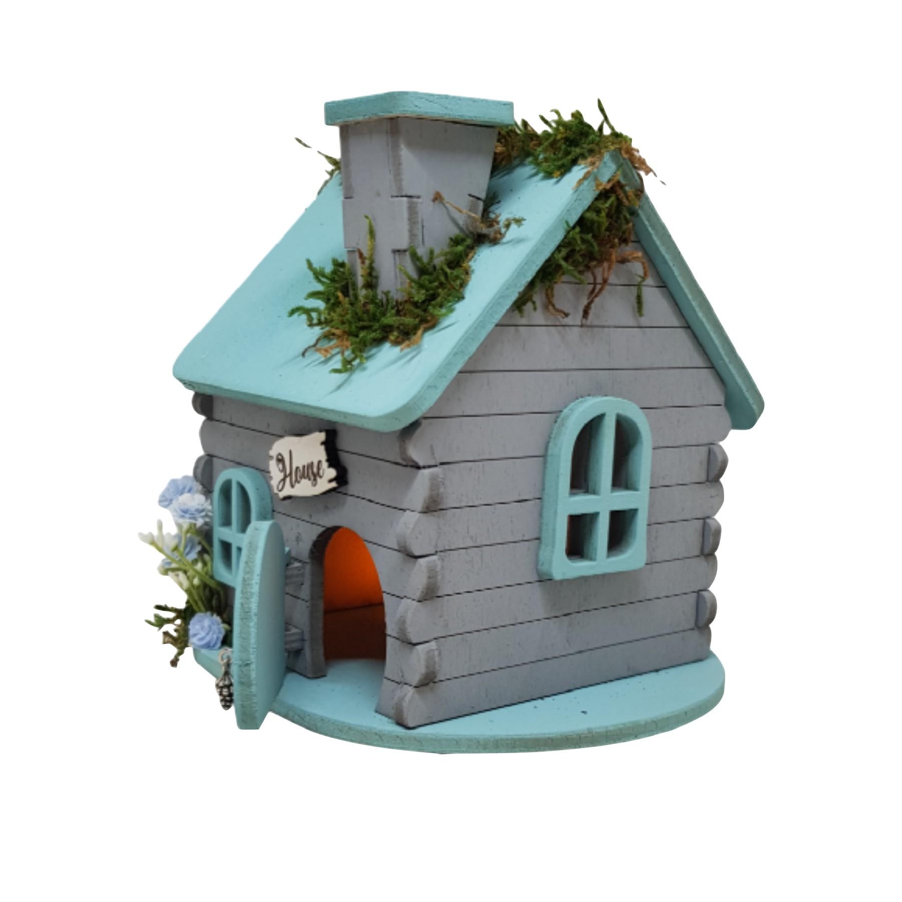 Comprar Quemador de incienso con forma de casita de madera, casa fantasía.  Producto artesanal online en creacionesmabeca.com