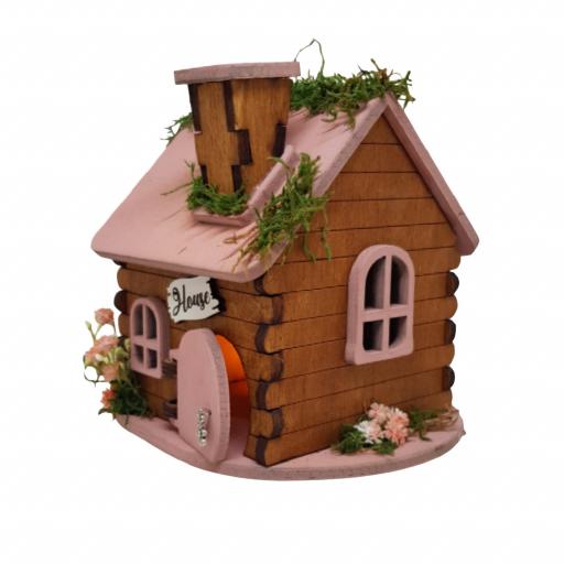 Quemador de incienso con forma de casita de madera, casa fantasía, se puede personalizar. Producto artesanal [2]