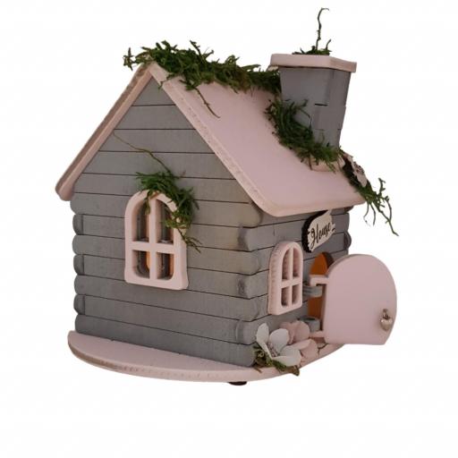 Quemador de incienso con forma de casita de madera, casa fantasía, se puede personalizar. Producto artesanal [2]