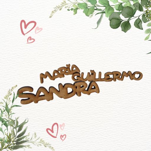 Marcasitios nombre personalizado, perfectos para bodas, comuniones y eventos. Producto artesanal. [2]