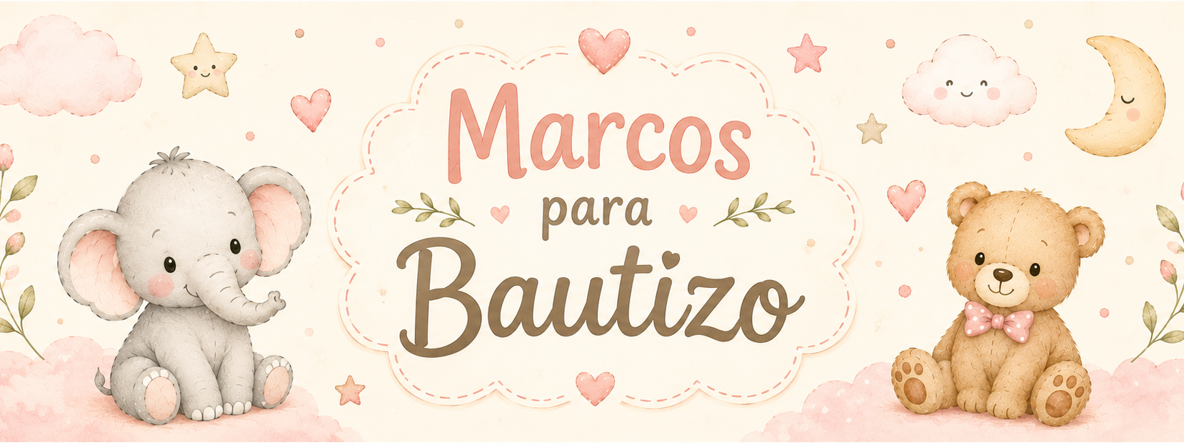 Regalos para Invitados de Bautizo | Marcos Personalizados