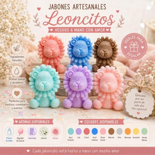 Detalles originales para invitados. Jabones para bodas, jabón para bebés. Jabones infantiles para bautizos, primeras comuniones y cumpleaños.  [6]