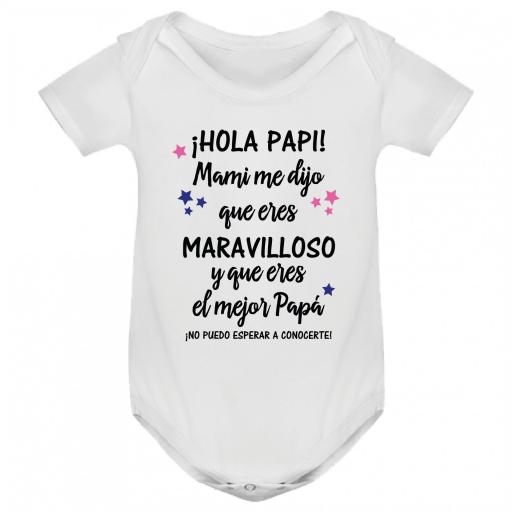 Body bebé personalizado con mensaje para papá [0]