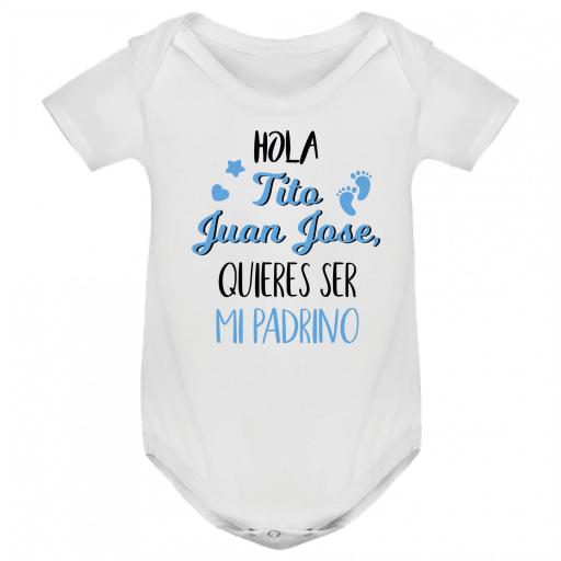 Body bebé personalizado quieres ser mi padrino [0]