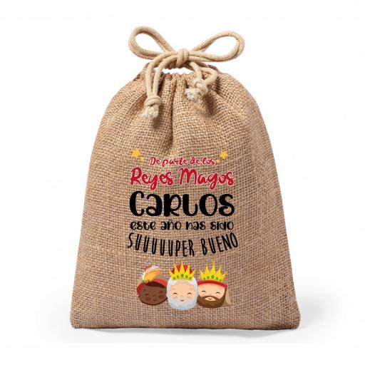 Bolsa para Regalos Personalizada Reyes Magos 