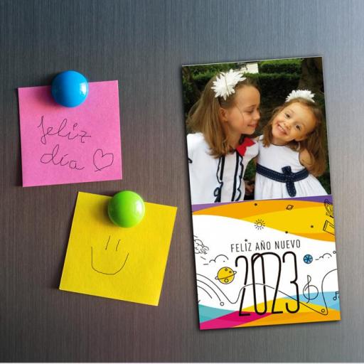 Pack Almanaque con foto e imán personalizados para nevera 20x10