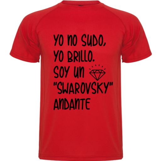 Camiseta Soy un swarovsky