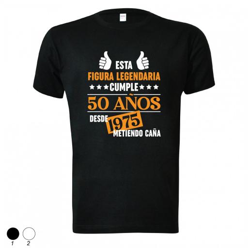 Camiseta cumpleaños figura legendaria metiendo caña [0]
