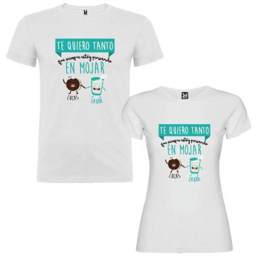 2 Camisetas Siempre Pensando en Mojar Pareja [1]