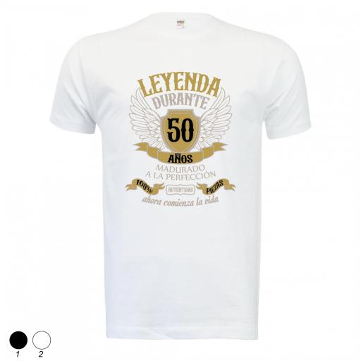Camiseta personalizada cumpleaños leyenda madurado a la perfeccion [0]