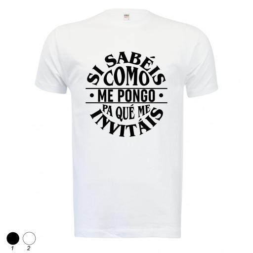 Camiseta si sabeis como me pongo pa que me invitais
