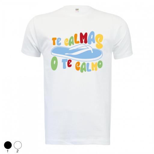 Camiseta te calmas o te calmo chancla [1]